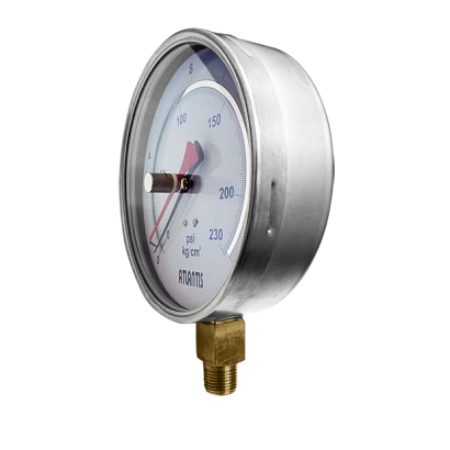 Pressure Gauge with Peak Hold Pointer